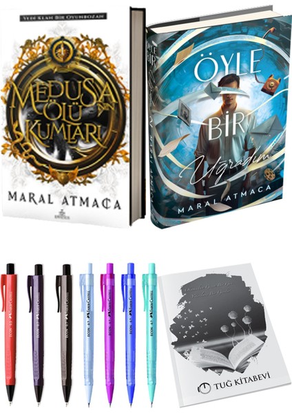 Öyle Bir Uğradım 2 (Ciltli) Maral Atmaca ve Medusanın Ölü Kumları (Ciltli) Maral Atmaca 2'li Set + Armağan