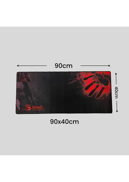 Gaming Mousepad 90X40 cm Büyük Boy - Dikişli Kenarlar - Kaymaz Taban