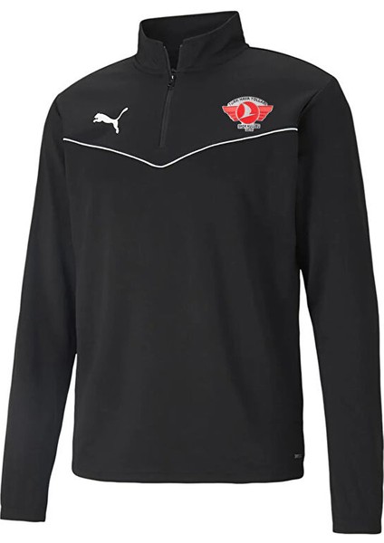 Türk Hava Yolları Sweat Hz Türk Hava Yolları Erkek Futbol Antrenman Uzun Kollu Tişört THY-65739403 Siyah