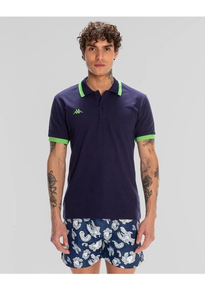 Logo Neon Erkek Polo T-Shirt 351W46W-A07
