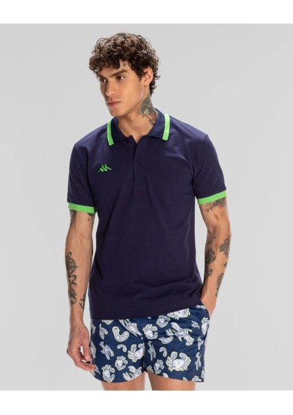 Logo Neon Erkek Polo T-Shirt 351W46W-A07 modelleri