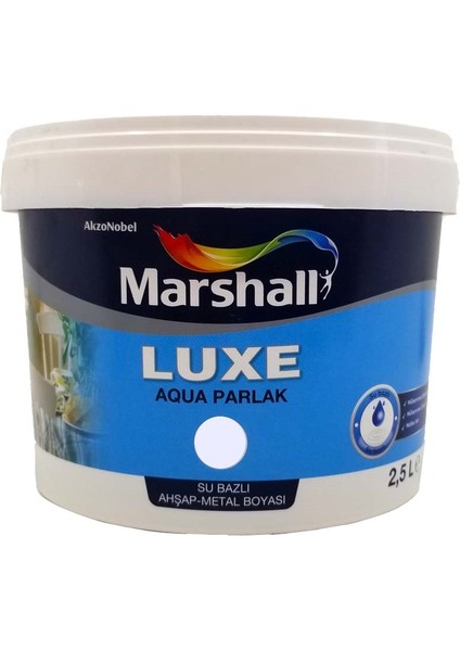 Luxe Aqua Parlak Su Bazlı Boya Ahşap & Metal 2.5 Lt Eğrelti