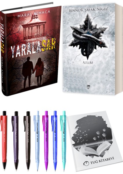 İçinde Bir Sen 4 Azlem (Ciltli) Binnur Şafak Nigiz ve Yaralasar 4 (Ciltli) Maral Atmaca 2'li Set + Armağan
