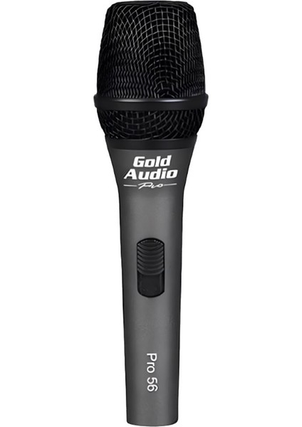 Gold Audio Pro-56 Profesyonel Vocal Dinamik Kablolu El Mikrofon 5 Metre Roxtone Kablo