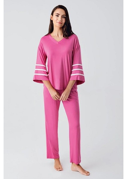 Artış 22111 Şeritli Pijama Takımı