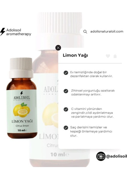 Limon Yağı 10 ml [lemon Oil]