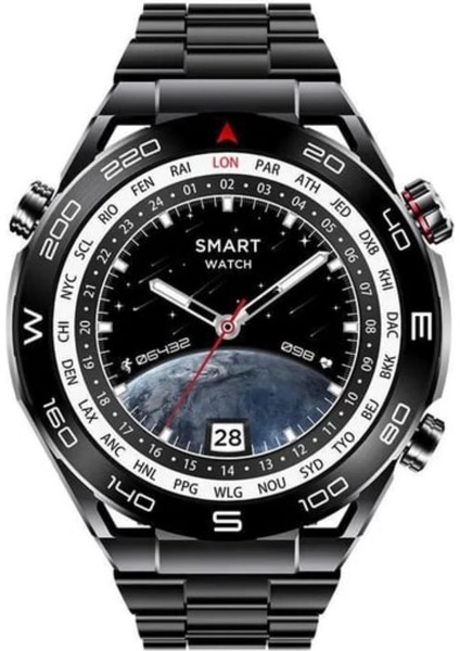 Sk 4 Ultimate Amoled Ekran 49 mm 1.62 Inch Bt Call/bildirim/nfc/gpsakıllı Saat 2 Strap