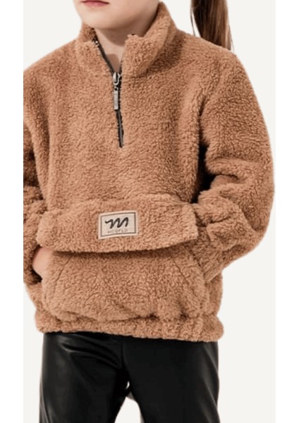 Peluş Sweatshirt Kız Çocuk Ikili Takım