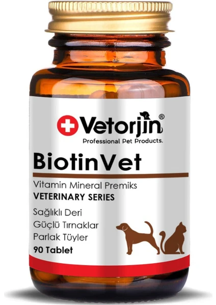 Tüy Döken Kedi ve Köpekler Için Biotin Tablet 90 Adet