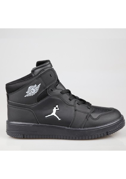 Haykat Boğazlı Grs Siyah Unisex Sneakers
