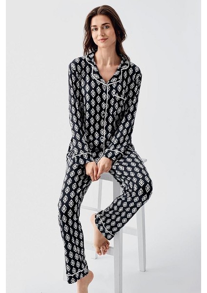 Artış 22101 Önden Düğmeli Pijama Takımı