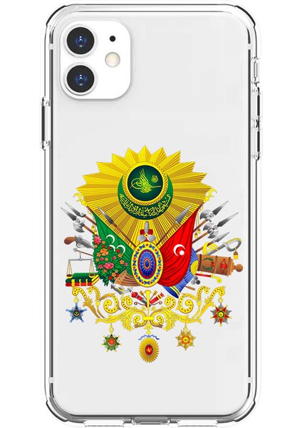 Apple iPhone 11 Uyumlu Osmanlı Amblem Desenli Silikon Kılıf