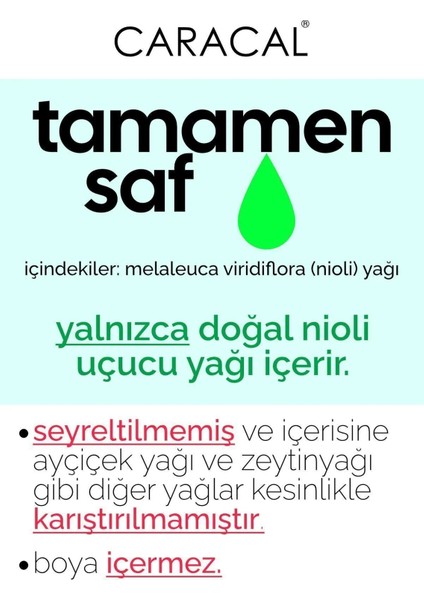 %100 Saf Nioli Uçucu Yağı Doğal Niaouli Yağı 10 ml