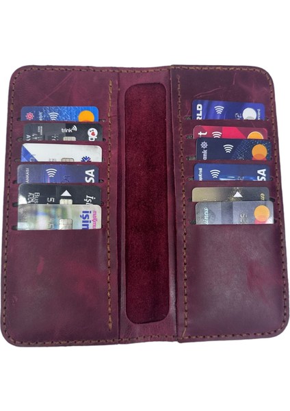 Deri Bordo Cüzdan fiyatları