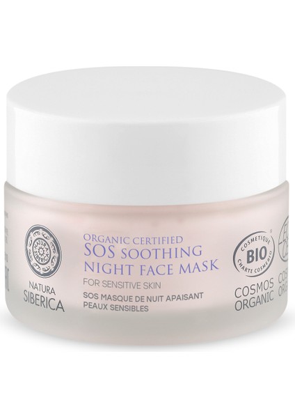 Natura Siberica Ns Organik Sertifikalı Hassas Ciltler İçin Gece Yüz Maskesi 50 ml