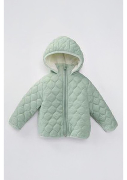 ( 1 - 10 Yaş ) Kapitone Içi Welsoft unisex Çocuk kaban - Su Yeşili