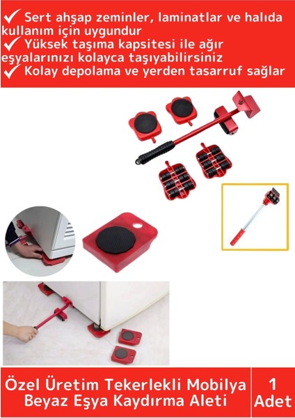 Premium Seri Abs Plastik Tekerlekli Basit Ağır Beyaz Eşya Mobilya Kaydırma Aleti Kriko
