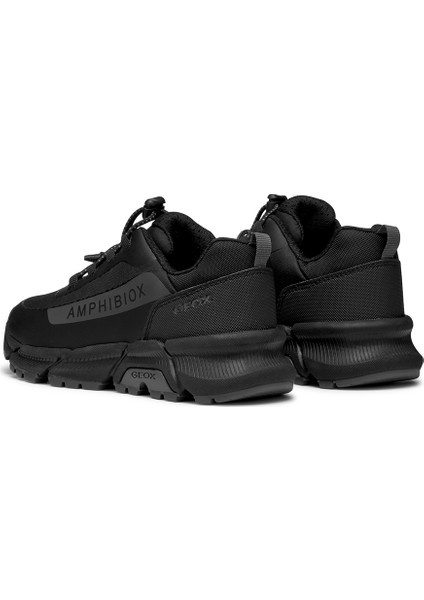 Erkek Çocuk Siyah Flexyper Plus Abx Bağcıklı Waterproof Sneaker J46LCC0FU50C0005