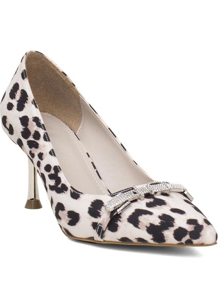 PM450 K306 Kadın Klasik Topuklu Ayakkabı Bej fiyatları