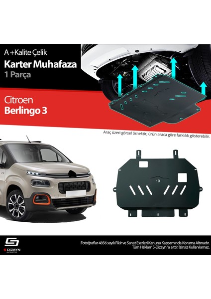 Citroen Berlingo Çelik Karter Muhafaza 2018 Üzeri