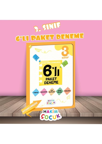 Hakim 3.sınıf Beceri Temelli Sorularla 6 Lı Paket Deneme