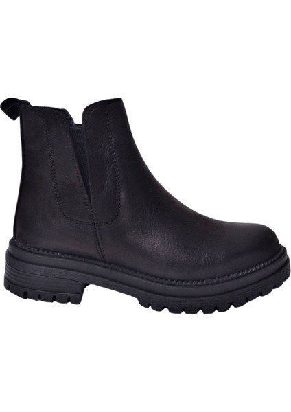 D24KB-4400 - B Kadın Deri Casual Bot Siyah fiyatları