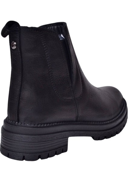 D24KB-4400 - B Kadın Deri Casual Bot Siyah indirimleri
