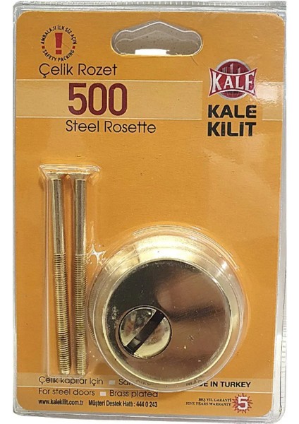 Kale 500 Sarı Çelik Kapı Rozeti fiyatları