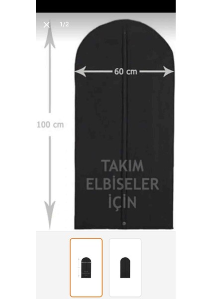 Takım elbise kılıfı 60  cm  100  cm  fermuarlı gamboç giyim hurç