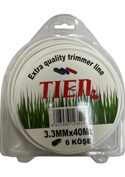 Tien 3.3 mm x 40 mt 6 Köşe Yüksek Kaliteli Tırpan Misinası