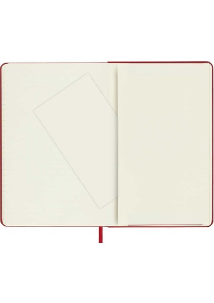 Sert Kapak Çizgili Defter M Boy 11,5X18 cm 208 Sayfa Scarlet Kırmızı