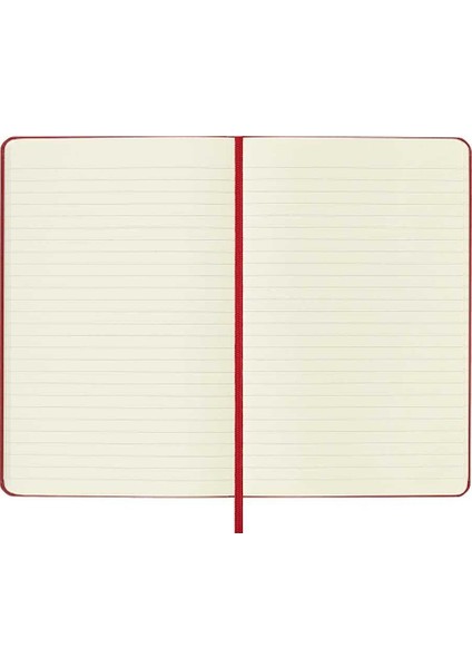 Sert Kapak Çizgili Defter M Boy 11,5X18 cm 208 Sayfa Scarlet Kırmızı