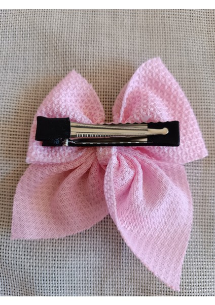 Sallantılı Fiyonk Model Etamin Kumaş Detaylı Canlı Renkli 8 cm Pens Toka 1 Adet