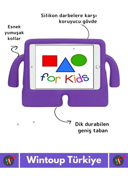 Premium Apple Samsung Uyumlu 11 Inch Silikon Yumuşak Tutacaklı Tam Koruma Kids Çocuk Tablet Kılıfı fiyatları
