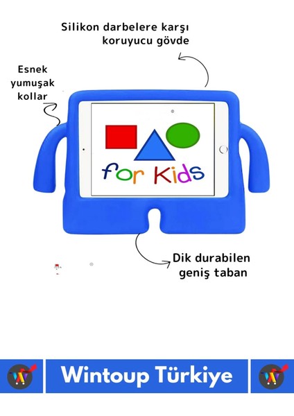 Premium Apple Samsung Uyumlu 11 Inch Silikon Yumuşak Tutacaklı Tam Koruma Kids Çocuk Tablet Kılıfı fiyatları