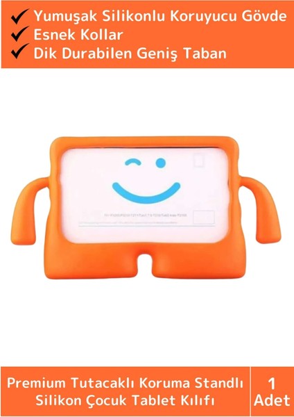 Premium Apple Samsung Uyumlu 11 Inch Silikon Yumuşak Tutacaklı Tam Koruma Kids Çocuk Tablet Kılıfı