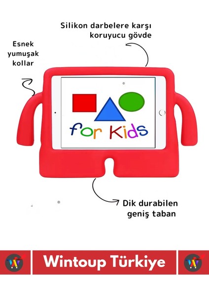 Premium Apple Samsung Uyumlu 11 Inch Silikon Yumuşak Tutacaklı Tam Koruma Kids Çocuk Tablet Kılıfı fiyatları