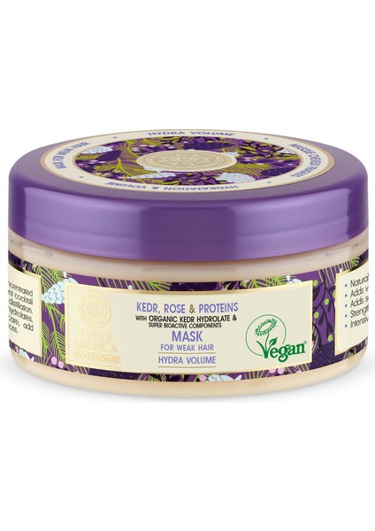 Super Zayıf Saçlar İçin Kedr Gül ve Protein İçerikli Saç Maskesi 300 ml