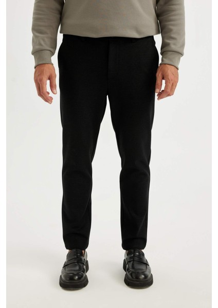 Kumaş Pantolon Tailored Regular Fit Basic Düz Cepli Düz Paça D3707AX24AU