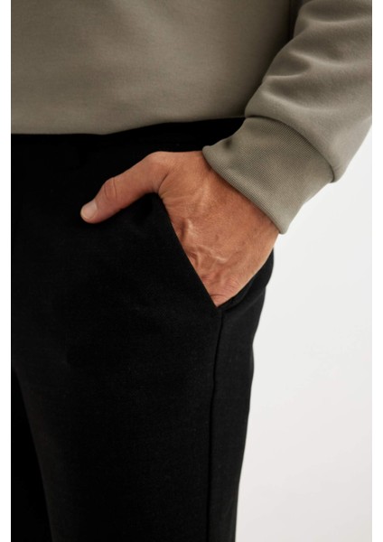 Kumaş Pantolon Tailored Regular Fit Basic Düz Cepli Düz Paça D3707AX24AU