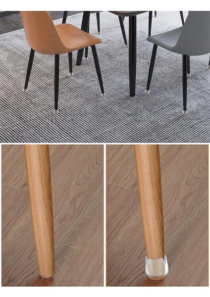 4 Adet (2,5 cm Veya 3.2 Cm) Silikon Masa Sandalye Pabuç Koltuk Sandalye Kaydırmaz Zemin Koruyucu