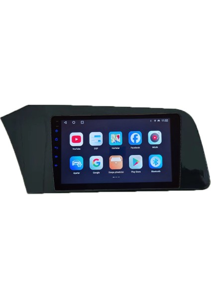 Hyundai Elantra 2021-2024 Android Kablosuz Carplay Navigasyon Multimedya 9 Inch Ekran 4G Ram + 64GB Hafıza Çerçeveli ve arka görüş kameralı