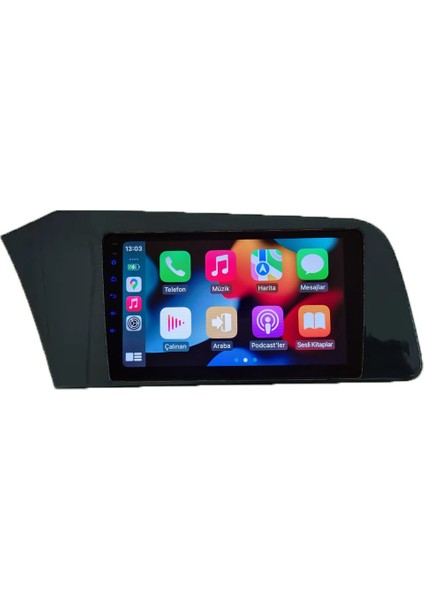 Hyundai Elantra 2021-2024 Android Kablosuz Carplay Navigasyon Multimedya 9 Inch Ekran 4G Ram + 64GB Hafıza Çerçeveli ve arka görüş kameralı