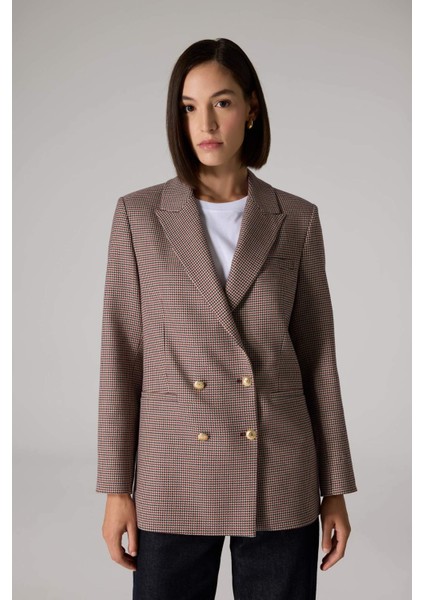 Sorbe x DeFacto Regular Fit Ceket Yaka Desenli Düğmeli Blazer Ceket D9883Ax24AU fiyatları