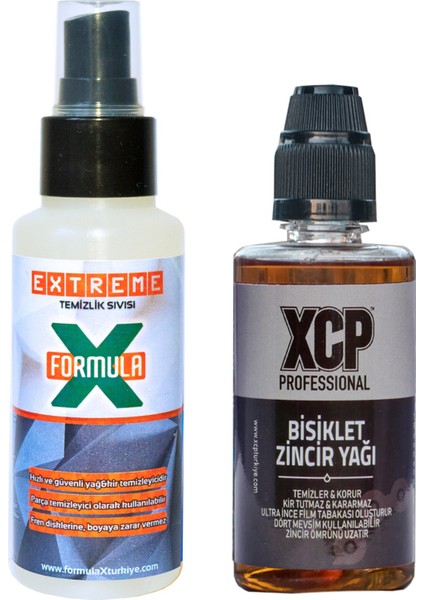 Bisiklet Zincir Yağı 100ML + 100ML Extreme Temizleme Sıvısı