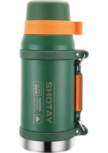 Çelik Termos Camper Large 1600ML Haki