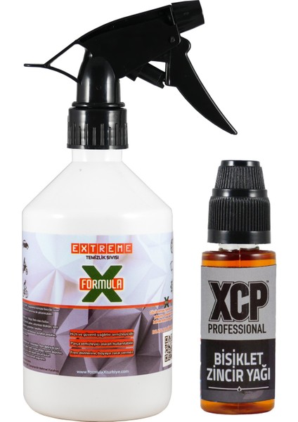 Bisiklet Zincir Yağı 30ML + 500ML Extreme Temizleme Sıvısı