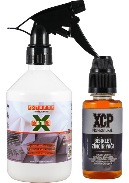 Bisiklet Zincir Yağı 50ML + 250ML Extreme Temizleme Sıvısı