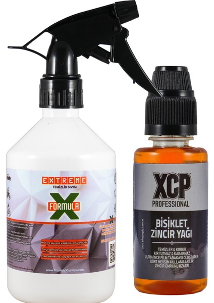 Bisiklet Zincir Yağı 100ML + 500ML Extreme Temizleme Sıvısı