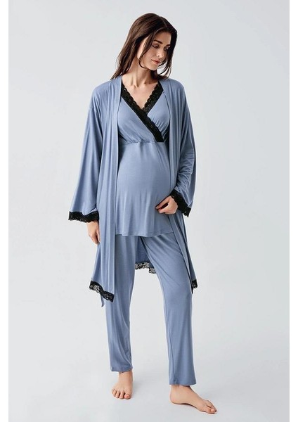 Artış 23102 3'lü Lohusa Pijama Takımı